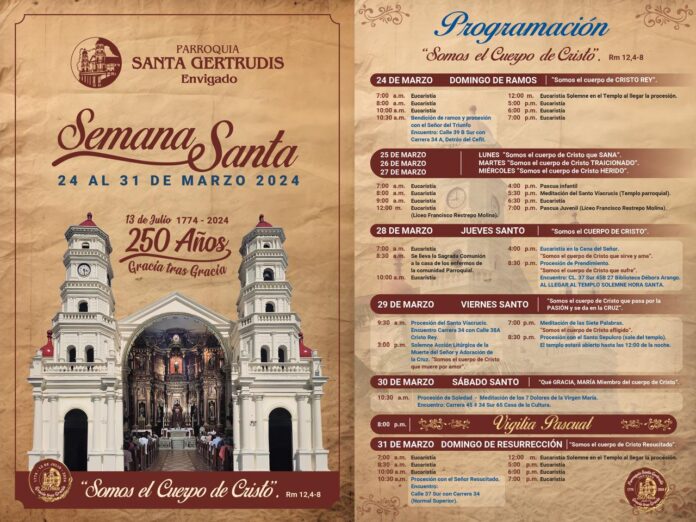 Conozca Aqu La Programaci N De Semana Santa De La Parroquia Santa