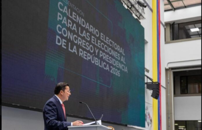 Registraduría presenta el calendario electoral para las elecciones de 2026